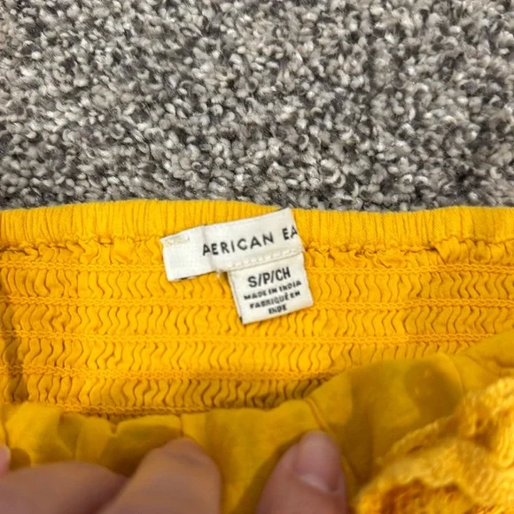 American Eagle Outfitters Yellow Lace Trim Set - Picture 3 of 4